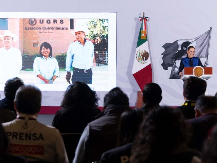 ganado Claudia Sheinbaum, en videoconferencia con Alfonzo Durazo. AMEXI Foto Presidencia