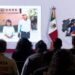 ganado Claudia Sheinbaum, en videoconferencia con Alfonzo Durazo. AMEXI Foto Presidencia