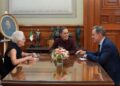 Sheinbaum se reúne con Niall Ferguson, uno de los críticos de Donald Trump