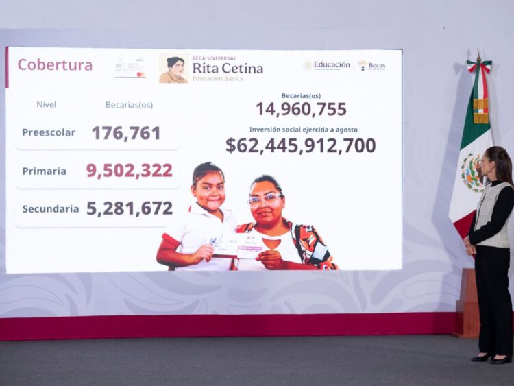 Comienza el pago de la beca Rita Cetina para nivel primaria