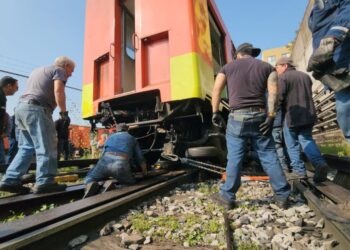 Concluyen labores por tren descarrilado en Ticomán tras falla geológica