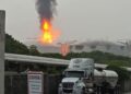 Controlan incendio en la Terminal Marítima de Pemex en Pajaritos