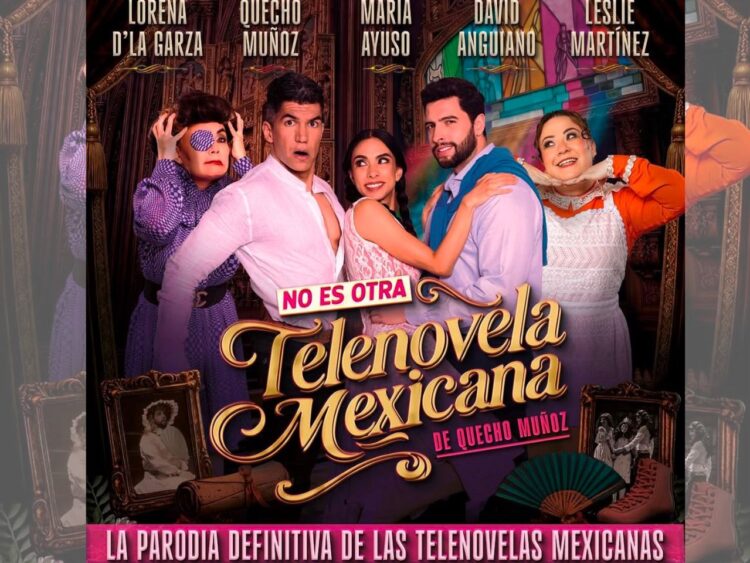 Quecho Muñoz, escritor, director y actor de “No es otra telenovela mexicana”, puesta en escena que parodia los estereotipos de las telenovelas mexicanas.