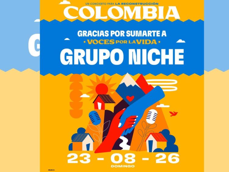 Grupo Niche se suma al concierto benéfico “Colombia: Voces por la Vida” para apoyar a las familias afectadas por el terremoto en Colombia.