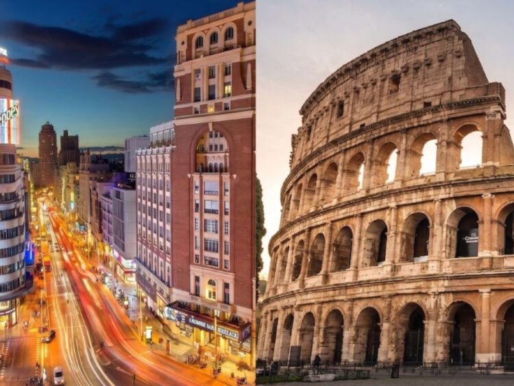Turistas latinoamericanos recorren destinos europeos como Madrid, Roma y París, principales regiones de Europa elegidas por viajeros de Argentina, Chile, Brasil, Colombia y México en 2025.