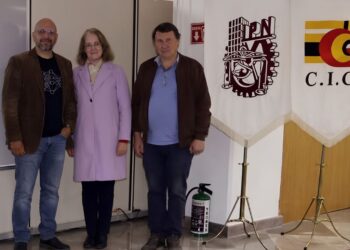El equipo de investigación sobre traducción de lengua purépecha: Christian E. Maldonado-Sifuentes, Olga Kolesnikova y Grigori Sidorov.
