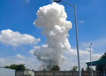 Explosión en un taller de pirotecnia en Zumpango. AMEXI Foto