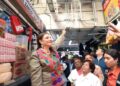 Clara Brugada supervisa avances de rehabilitación eléctrica en Mercado de La Merced