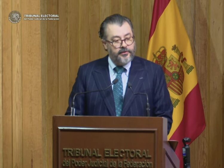 instituciones Gilberto Bátiz, presidente del Tribunal Electoral del Poder Judicial de la Federación. AMEXI Foto captura de video