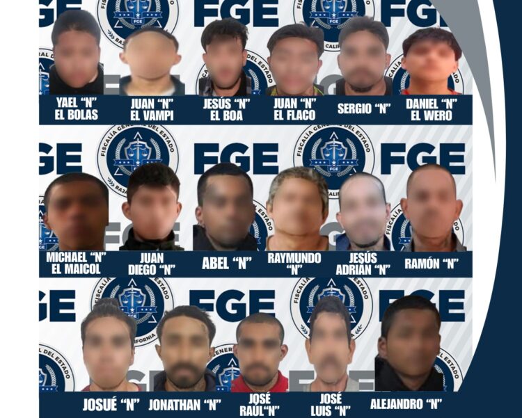 Caen en Tecate, BC, 17 presuntos integrantes del Cártel Jalisco Nueva Generación