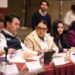 La titular de SEGOB, Rosa Icela Rodríguez, en reunión con colectivos de personas desaparecidas en México. AMEXI Foto