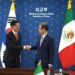Los cancilleres de México y Corea. AMEXI Foto