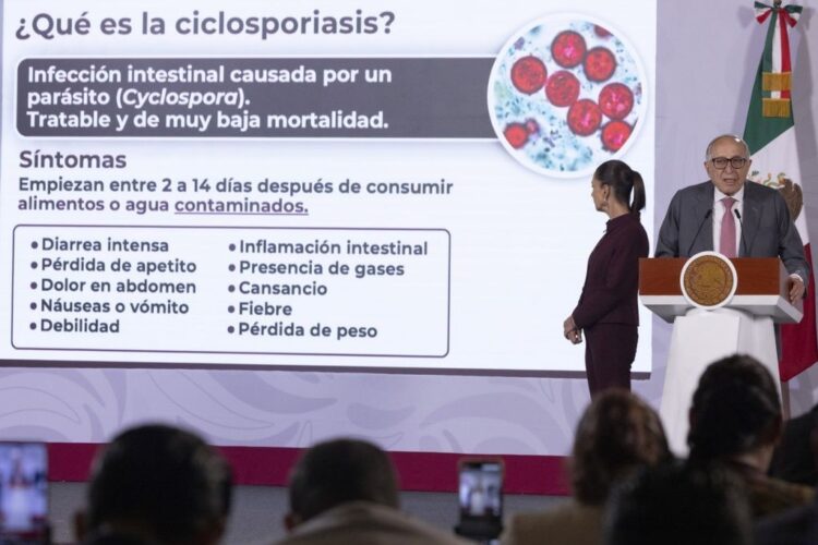 México descarta brote de ciclosporiasis. AMEXI/ Foto: Presidencia