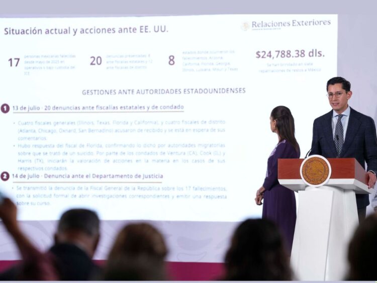 México inicia causa legal en EUA por homicidios de ICE contra migrantes