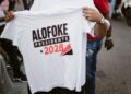 Promoción de Santiago Matías, Alofoke, para la presidencia de República Dominicana. AMEXI Foto X Santiago Matías
