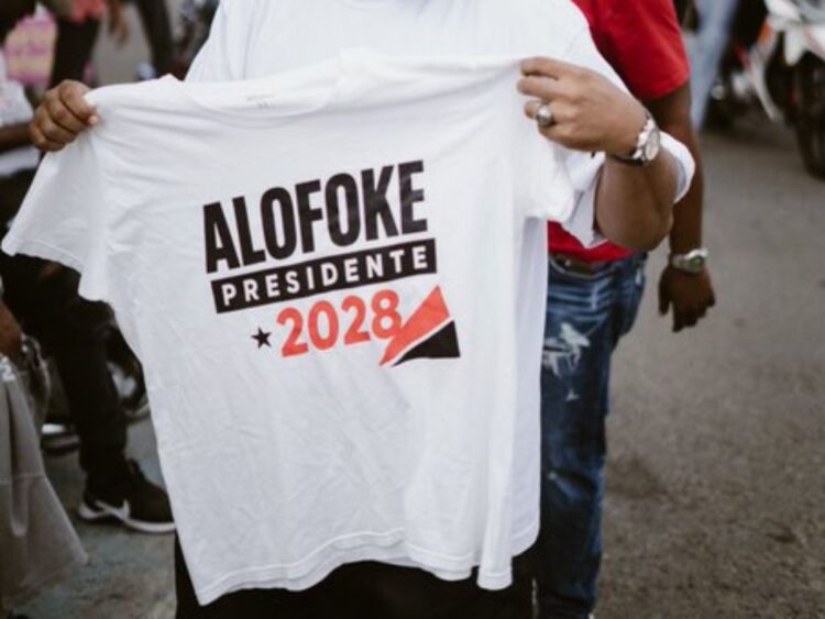 Promoción de Santiago Matías, Alofoke, para la presidencia de República Dominicana. AMEXI Foto X Santiago Matías