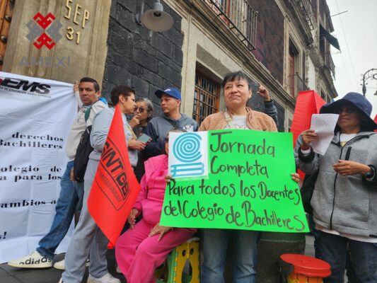 rganizaciones sociales se solidarizan con la lucha de los trabajadores del Colegio de bachilleres