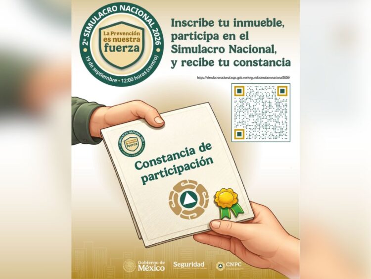Simulacro Nacional 2026. AMEXI Foto
