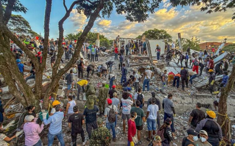 Sismo en Colombia: confusión por cifra de muertos; bloquean a rescatistas