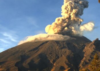 Popocatépetl registra 40 exhalaciones, ceniza y tremor; Cenapred mantiene alerta Amarillo Fase 2. | AMEXI/FOTO: Cenapred