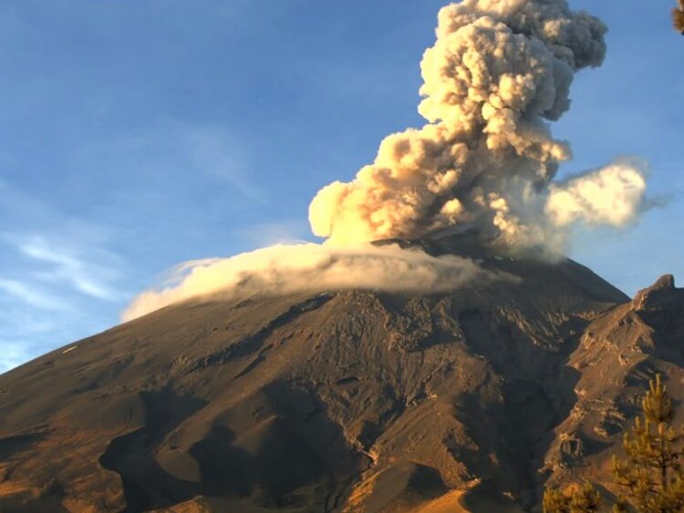 Popocatépetl registra 40 exhalaciones, ceniza y tremor; Cenapred mantiene alerta Amarillo Fase 2. | AMEXI/FOTO: Cenapred