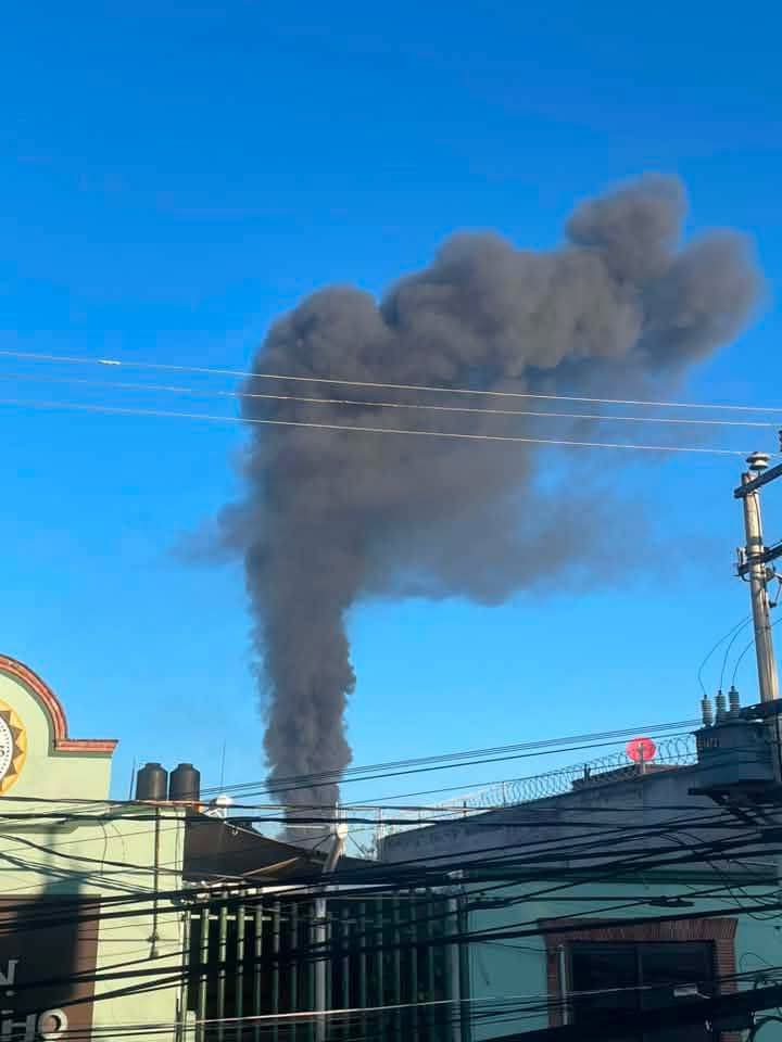 El humo se pudo observarse desde diferentes puntos del Valle de Teotihuacán,