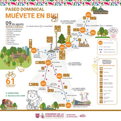¡A pedalear! CDMX activa su ruta ciclista más larga