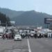 Bloqueo en la México-Toluca, en La Marquesa. AMEXI Foto Especial