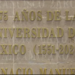 Diputados develan con letras de oro los 475 años de la Universidad de México