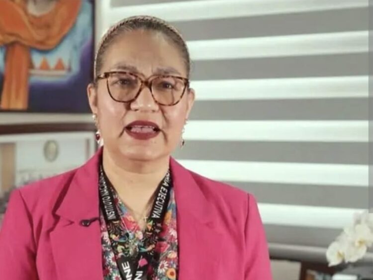 Claudia Arlett Espino, secretaria ejecutiva del Instituto Nacional Electoral. AMEXI Foto INE