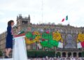 Claudia Sheinbaum cierra su gira por su Segundo Informe en el Zócalo de la CDMX. AMEXI Foto Presidencia