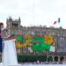 Claudia Sheinbaum cierra su gira por su Segundo Informe en el Zócalo de la CDMX. AMEXI Foto Presidencia