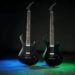 Guitarra Gibson Victory Baritone en acabado metálico, con diseño de escala extendida, pastillas humbucker ELEV8 y estética contemporánea.