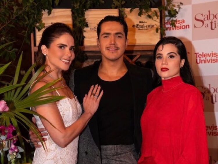 Lucero Suárez, productora de Sabor a ti… Entre historias y secretos, durante la presentación del nuevo melodrama de TelevisaUnivision.