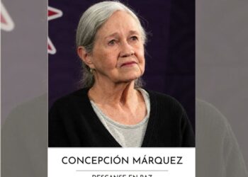 Retrato de la actriz Concepción Márquez, reconocida por su trayectoria en cine, teatro y televisión.