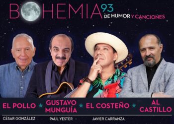 Gustavo Munguía durante una entrevista sobre su participación en el espectáculo Bohemia 93. De humor y canciones.