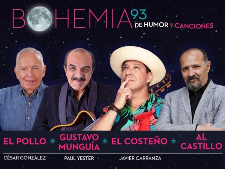 Gustavo Munguía durante una entrevista sobre su participación en el espectáculo Bohemia 93. De humor y canciones.