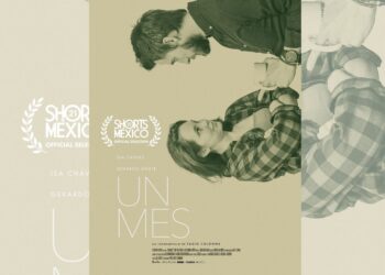 Fabio Colonna durante la presentación de Un mes, cortometraje que explora el duelo y la pérdida.