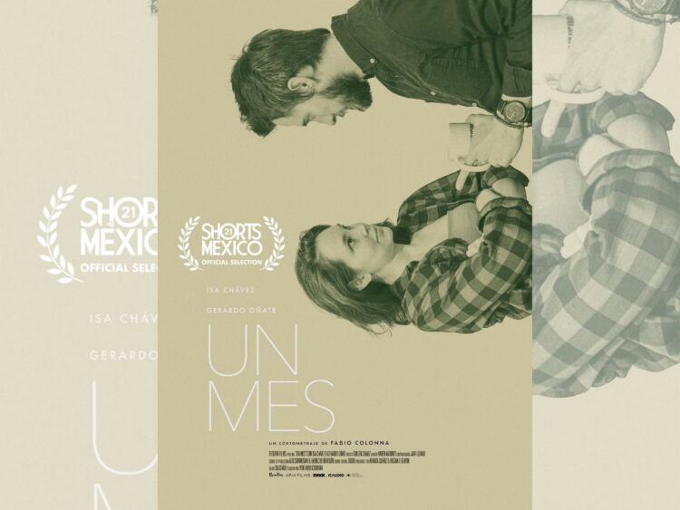 Fabio Colonna durante la presentación de Un mes, cortometraje que explora el duelo y la pérdida.