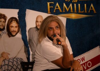 Paco de Miguel durante la conferencia de prensa de “Mi familia es tu familia”, espectáculo que presentará en el Teatro Metropólitan.