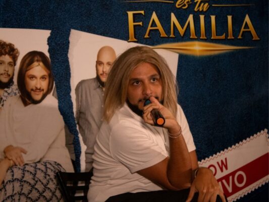 Paco de Miguel durante la conferencia de prensa de “Mi familia es tu familia”, espectáculo que presentará en el Teatro Metropólitan.