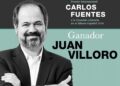 Juan Villoro, escritor mexicano ganador del Premio Internacional Carlos Fuentes a la Creación Literaria en el Idioma Español 2026.