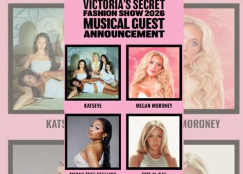 KATSEYE, Megan Moroney, Megan Thee Stallion y Tate McRae, artistas que participarán en el Victoria’s Secret Fashion Show 2026.