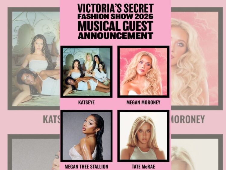 KATSEYE, Megan Moroney, Megan Thee Stallion y Tate McRae, artistas que participarán en el Victoria’s Secret Fashion Show 2026.