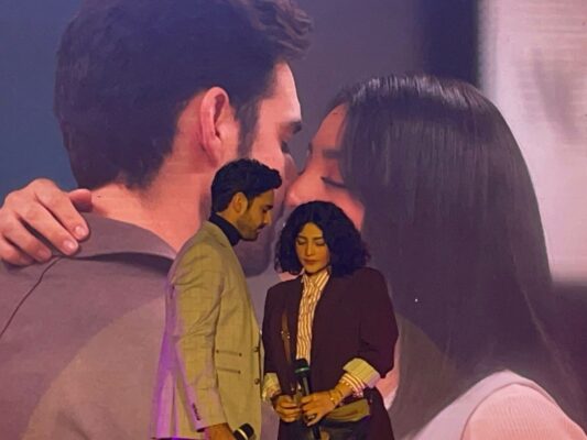 Geraldine Galván y Daniel Gama durante la presentación a prensa de la serie ‘Cuando Fui Bonita’.