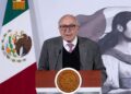 El secretario de Salud, David Kershenobich, al presentar el balance de infraestructura, abasto y atención médica en la conferencia matutina.