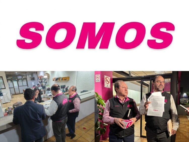 Emilio Álvarez Icaza, representante de Somos ante el Consejo General del INE, presenta nuevo logo. AMEXI Foto cortesía Somos