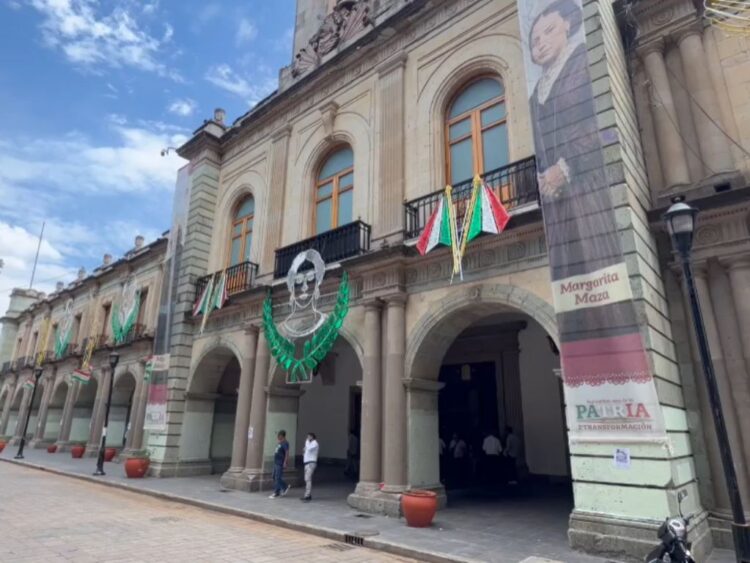 Festejos Patrios en Oaxaca. AMEXI Foto Captura de video Óscar Rodríguez