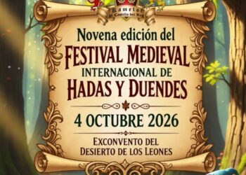 Hadas, duendes y caballeros llegarán al Desierto de los Leones con combates, música, danza y fantasía el 4 de octubre. | AMEXI/FOTO: IG @kamelotelcastillodelrey