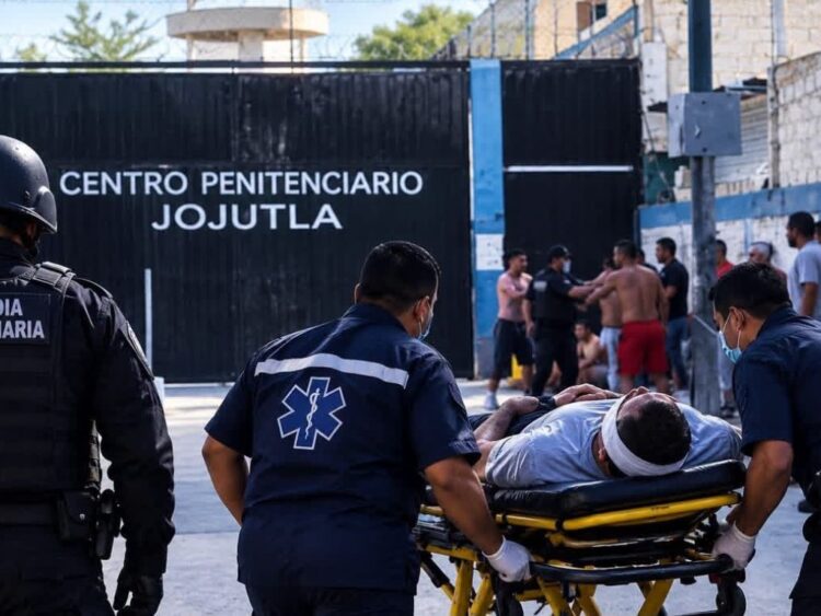 Heridos en enfrentamiento en Penal de Jojutla, Morelos, son llevados a hospital. AMEXI Foto Especial
